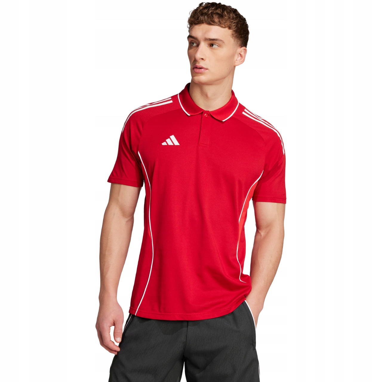 Koszulka męska adidas Tiro 25 Competition Polo czerwona JY1805 Rozmiar 2XL