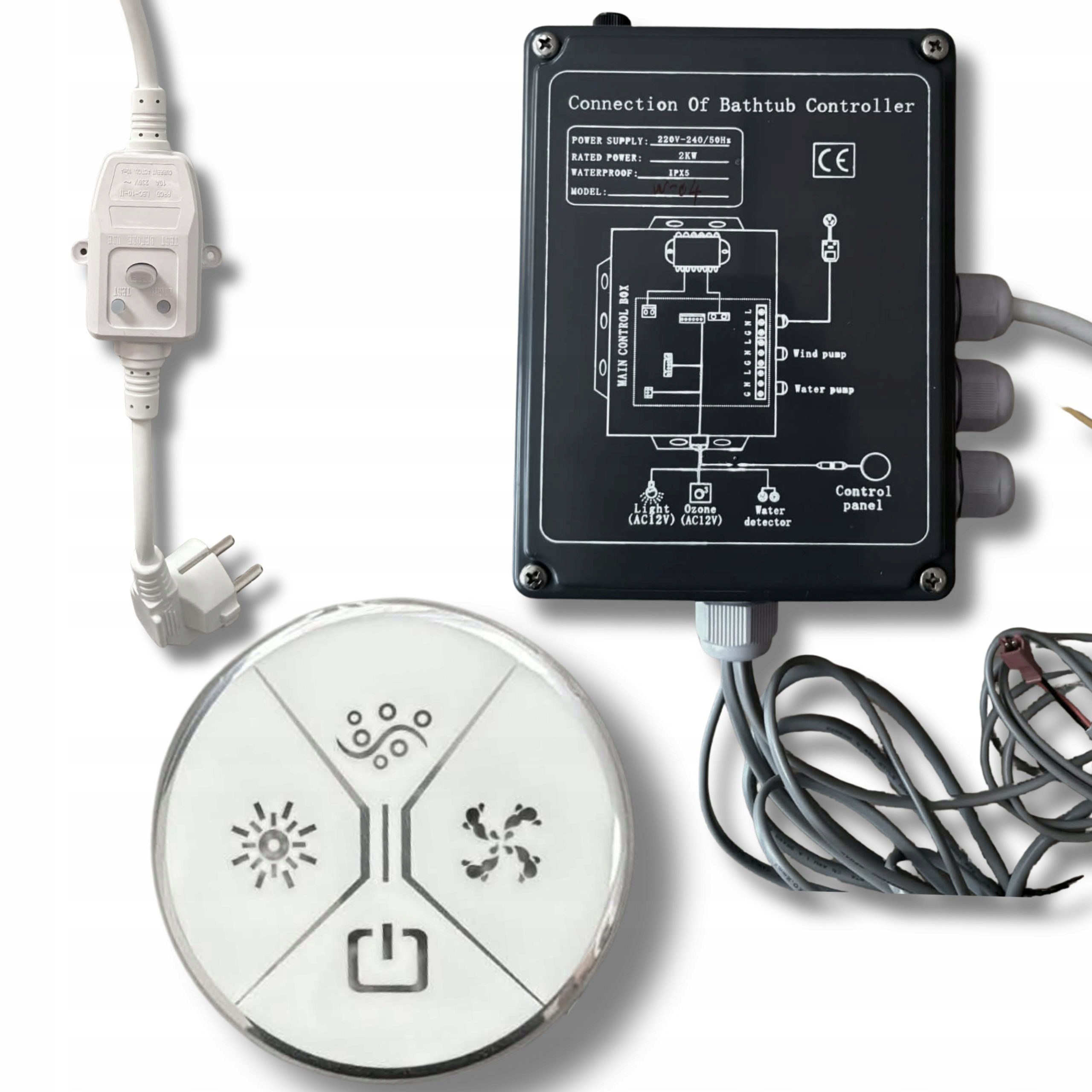 Ovládač Pre Vírivku A Záhradnú Lavičku W-04 – Moderný Ovládací Panel