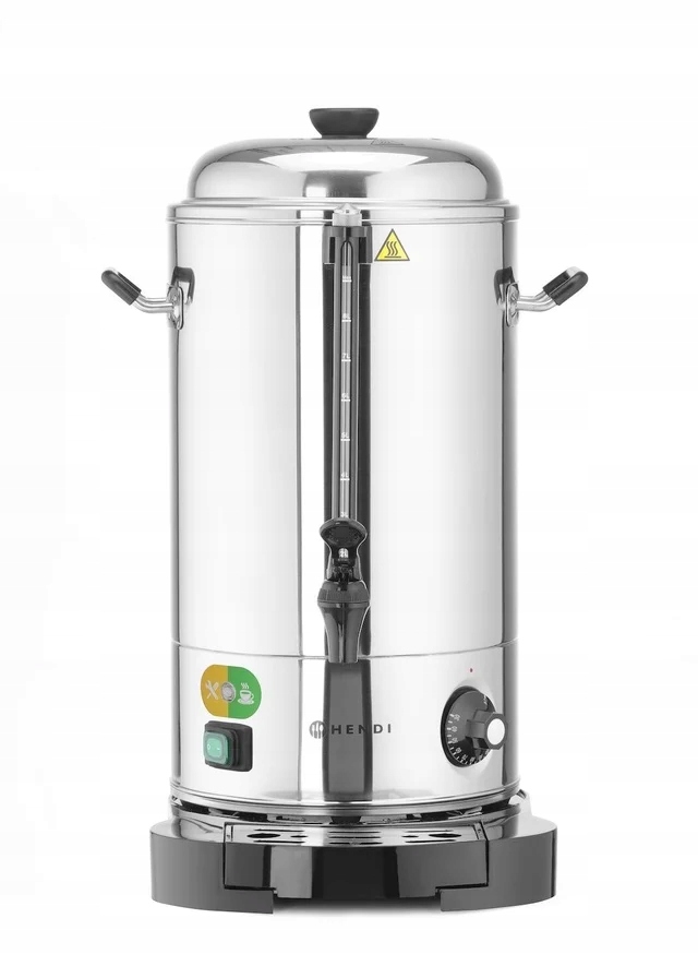 Hendi Varná konvice na vodu 9 L s dvojitou stěnou a odkapávací miskou, 2,4 kW