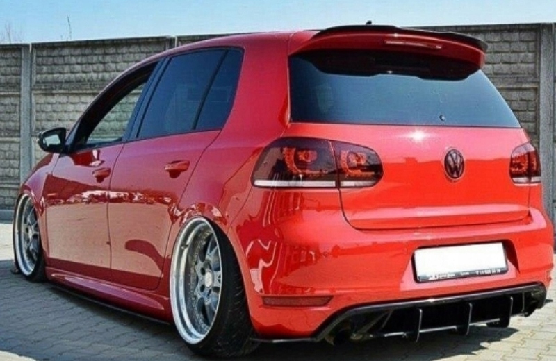 SPOILER LOTKA KLAPY VW GOLF 6 GTI R LINE POLYSK B Kolor czarny