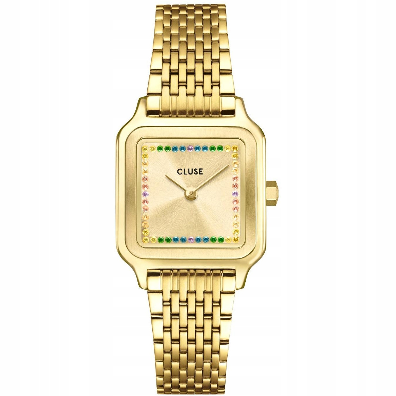 Dámské hodinky Cluse CW11823 Zirkony zlatým pouzdrem