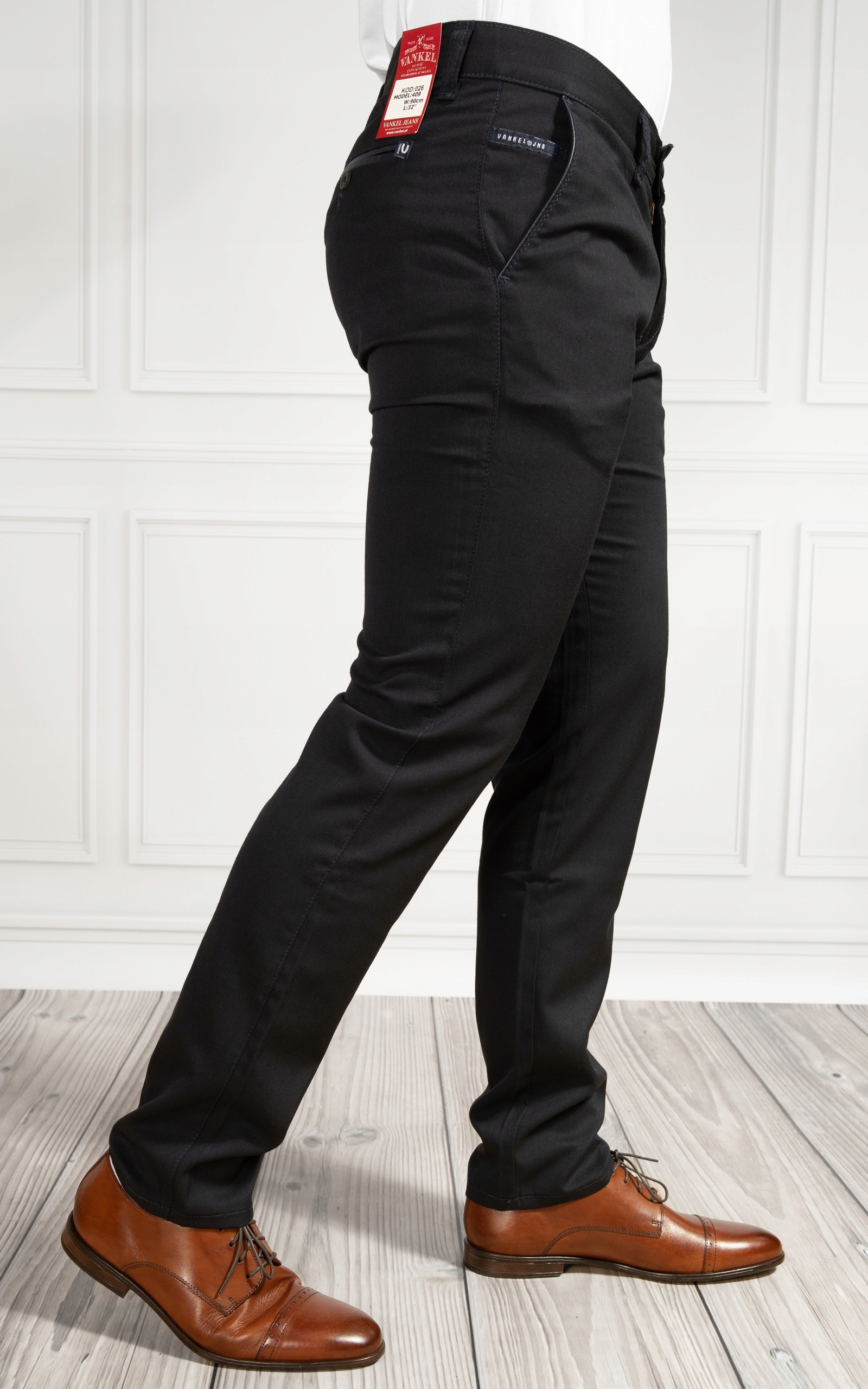 SPODNIE MĘSKIE CHINOSY 026 L32 98cm Rozmiar 38/32