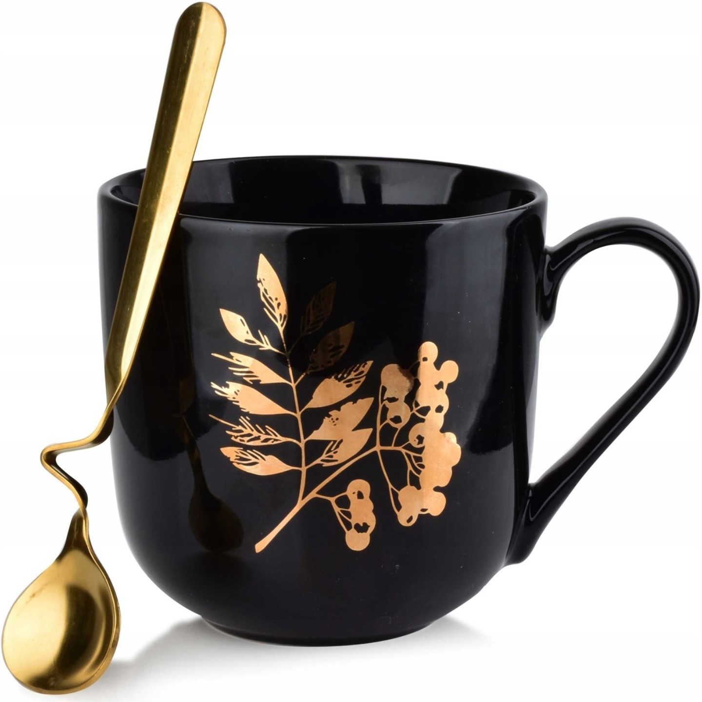 

Mondex Kubek Porcelanowy Z Łyżeczką Duży 480 ML