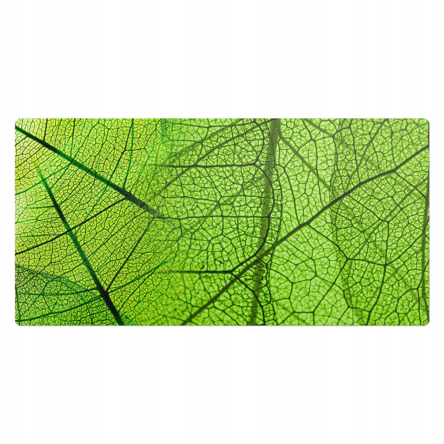 Protiskluzová ochranná podložka na psací stůl se vzorem Detaily listů 100 x 50 cm