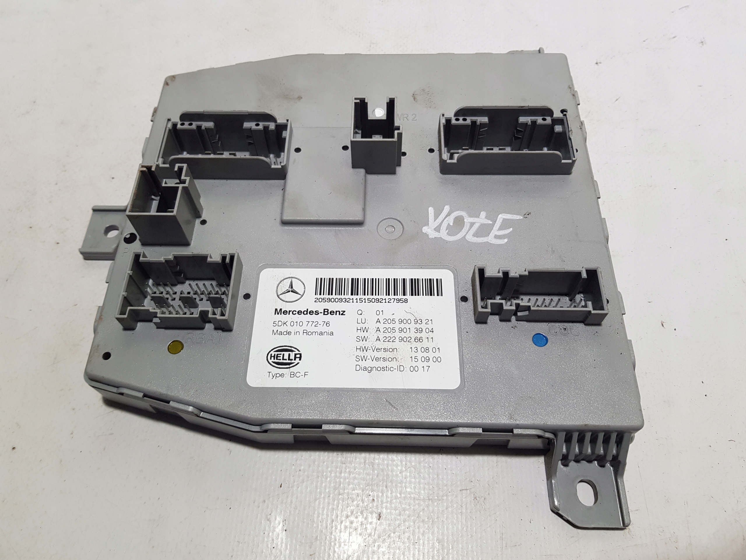 modulo SAM BSI 2095452801 MERCEDES W205 A2059009321