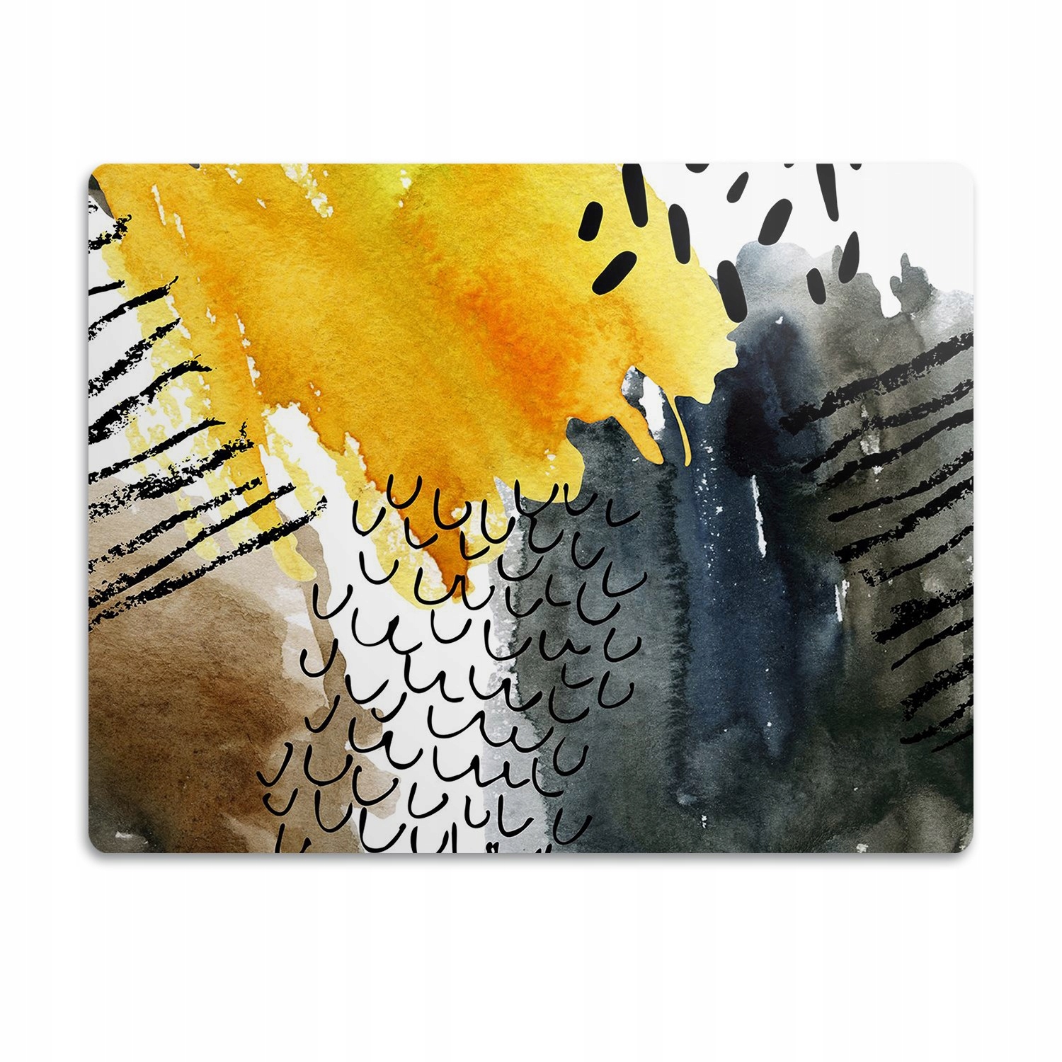 Levně Pro psa kočku podložka pod misku Barvy abstrakt 90x60