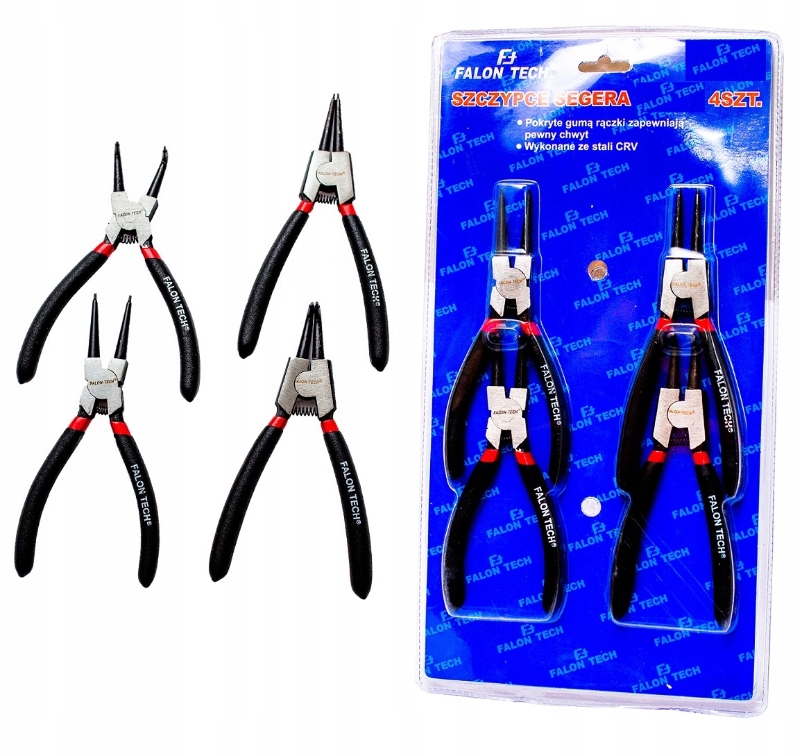 ZESTAW SZCZYPCE DO PIERŚCIENI SEGERA 7'' 180MM 4EL