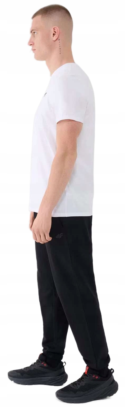 SPODNIE DRESOWE 4F MĘSKIE CZARNE BAWEŁNIANIE SPORTOWE JOGGERY r.XL Kolor czarny