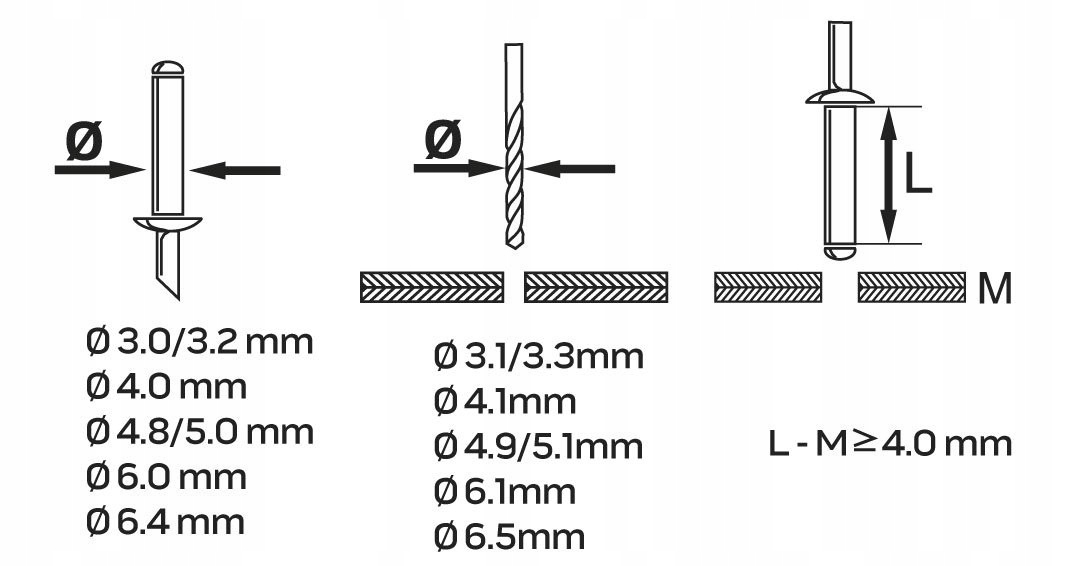 NEO NITOWNICA CZOŁOWA DO NITÓW STALOWYCH/ALUMINIOW Zasilanie ręczne