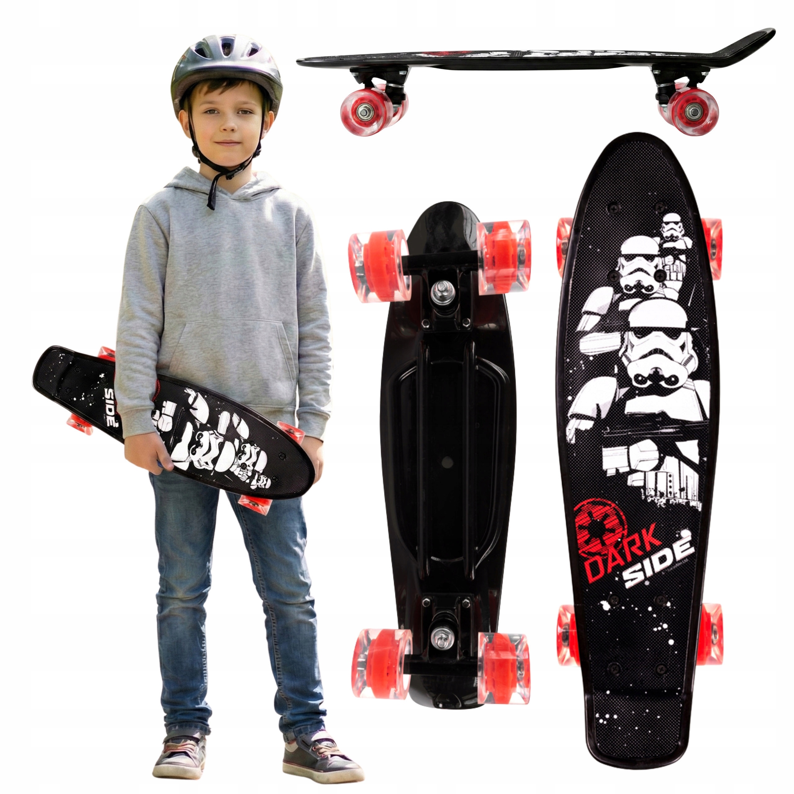 Star Wars Szturmowiec deskorolka Fiszka 55cm deska Stabilna od 50 kg