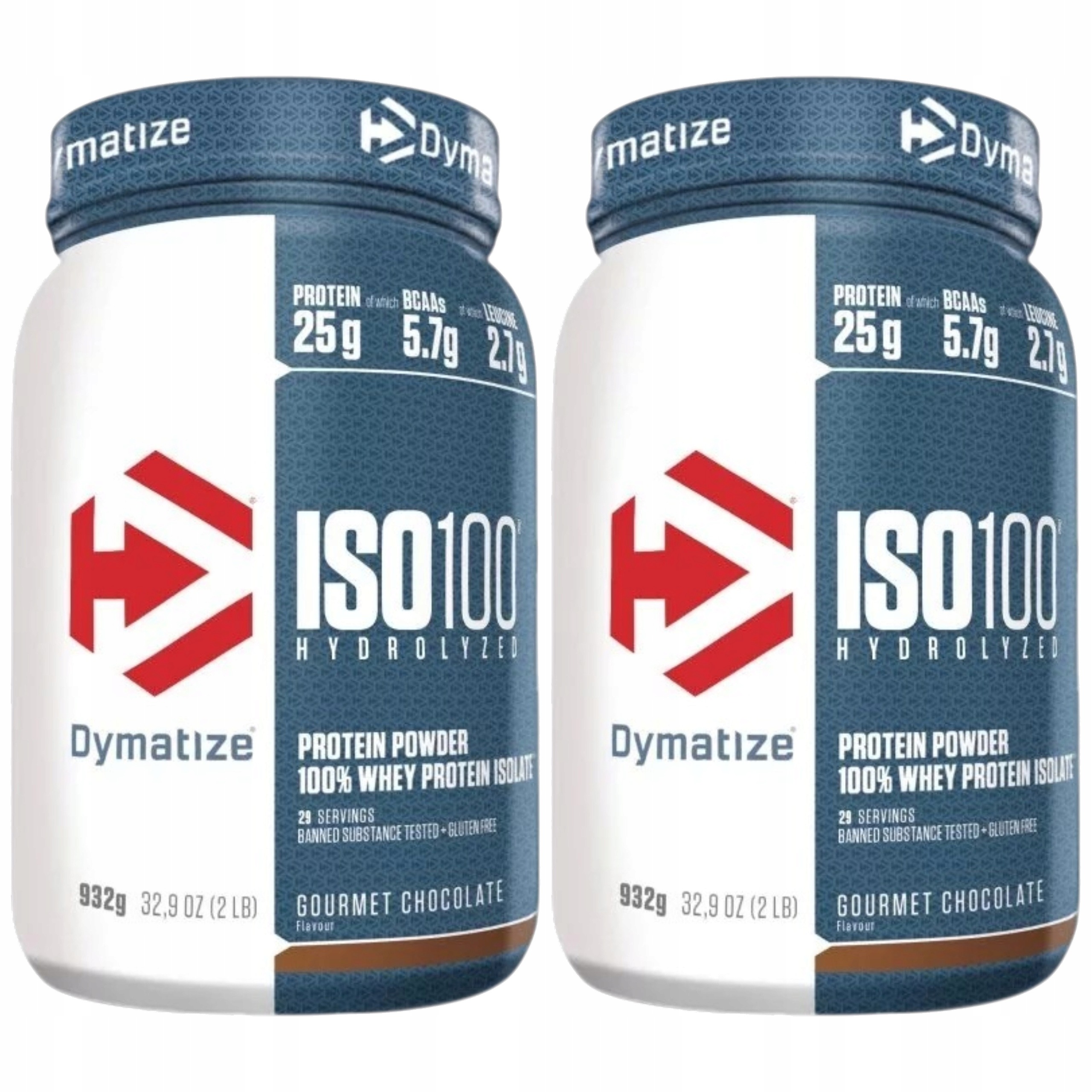 2x Bílkoviny Hydrolyzát Izolát Dymatize Iso 100 Syrovátkový 25 g Bcaa Hmotnost Wpi W