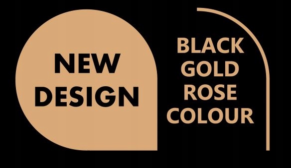 BATERIA WANNOWA MIDNIGHT BLACK GOLD CZARNA ZŁOTA Kolor czarny