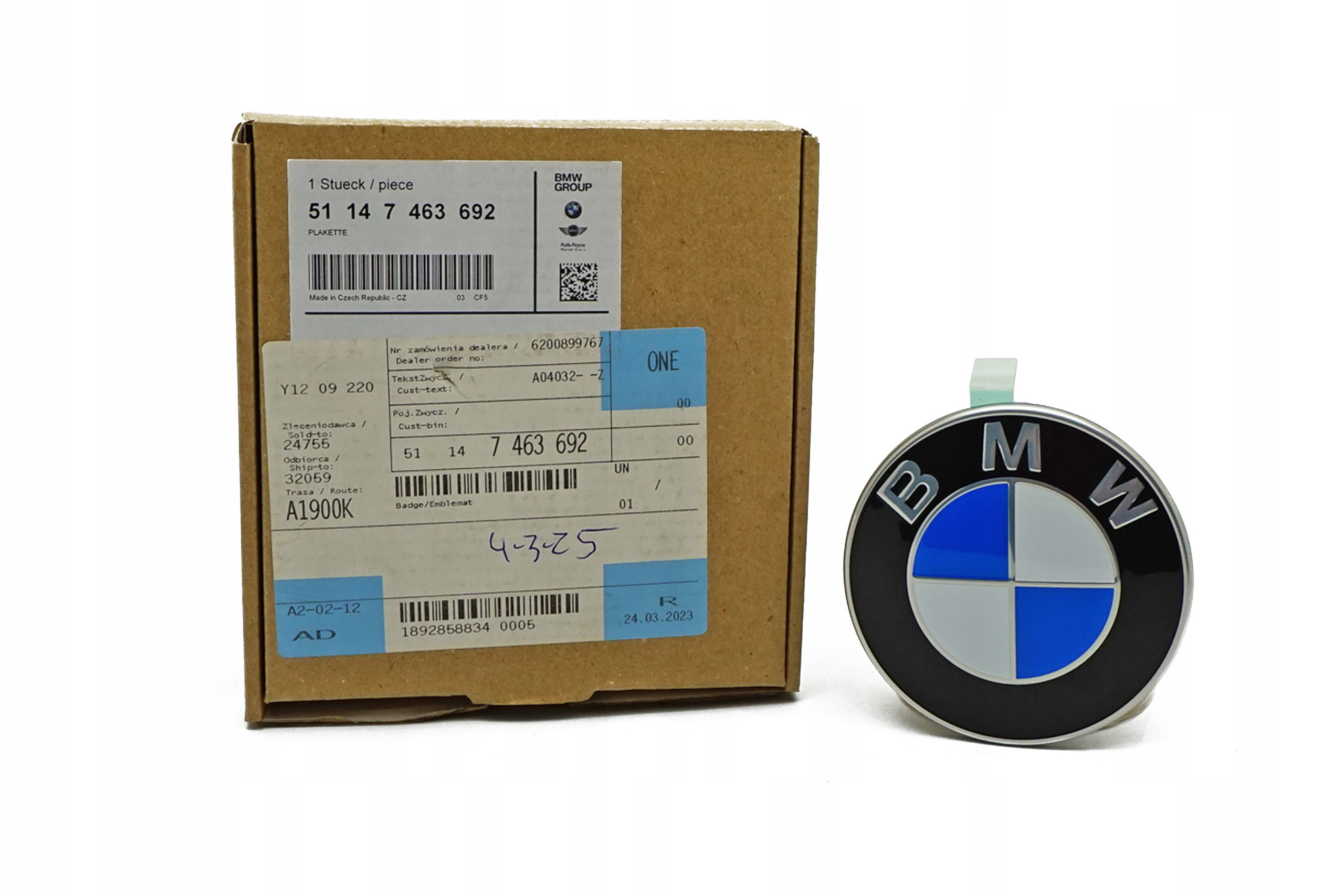 Emblém Bmw F39 F98 G02