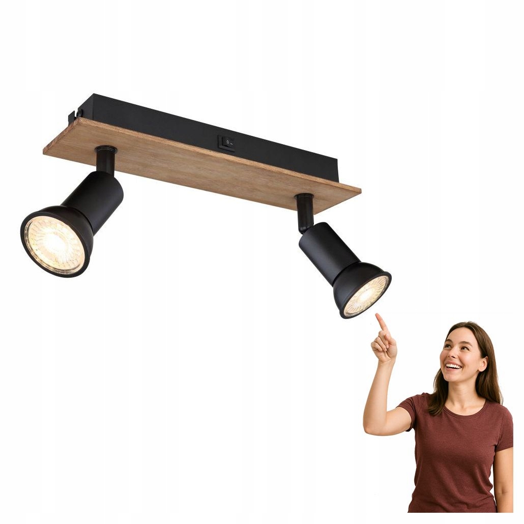 Spot reflektorová lampa s vypínačem Drew 57998-2W Globo
