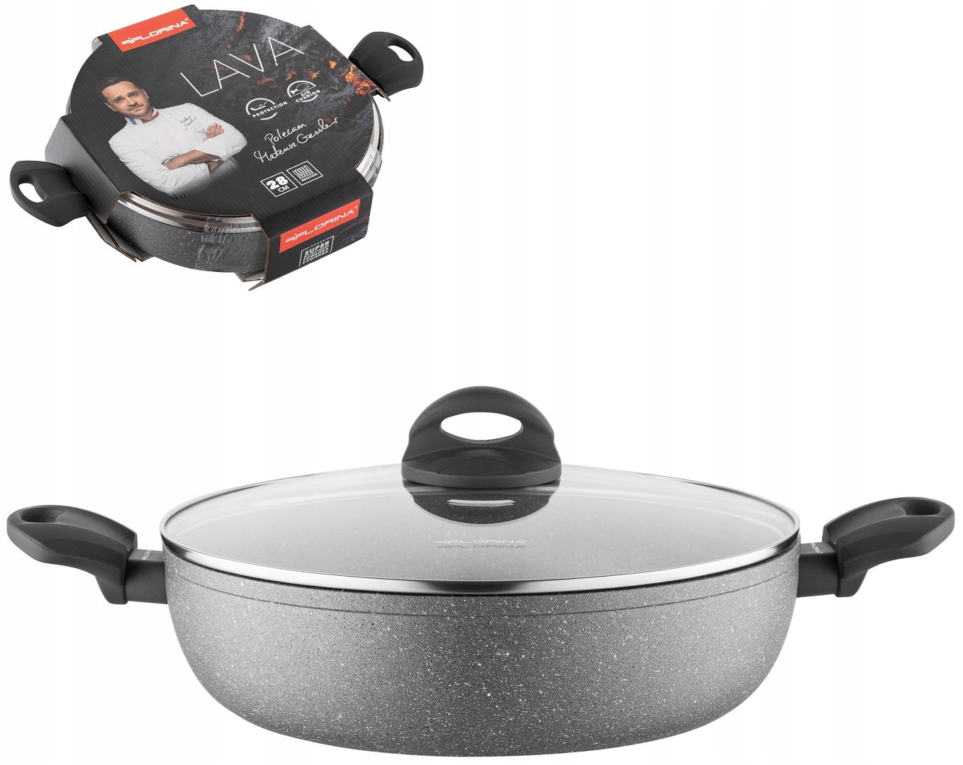 Garnek Florina Lava Stone 28 cm