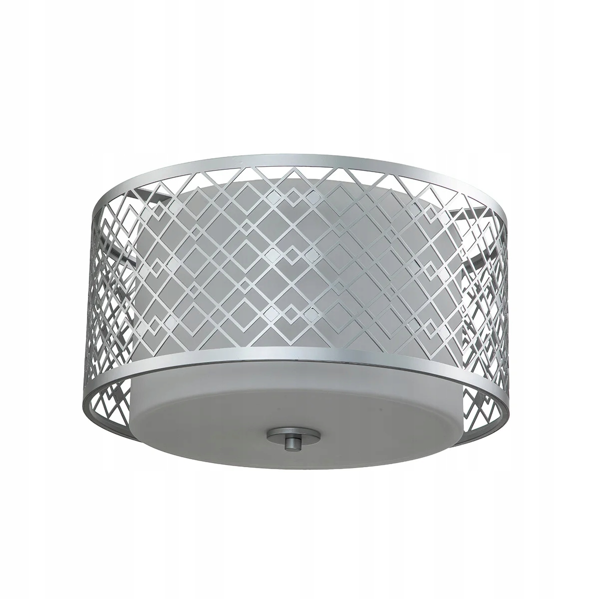 Lampa stropné svietidlo ozdobná, elegantná, biela, okrúhla, strieborná, 40 cm Elstead