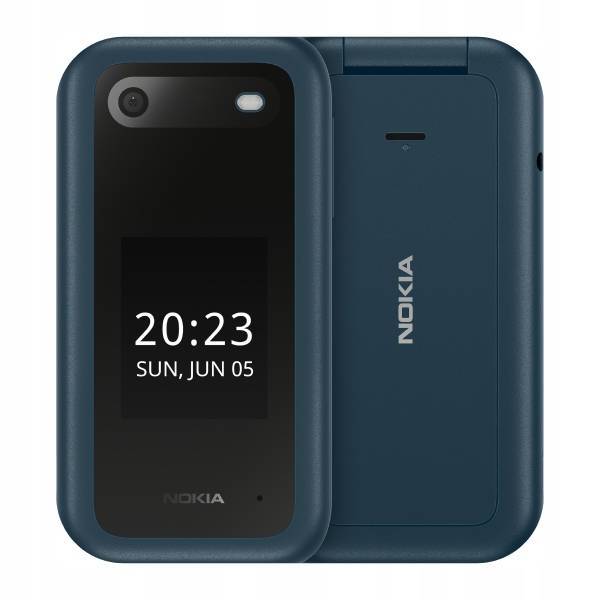 Nokia 2660 Flip 4G Lte Dual Sim bez Lock Niebieski Duże przyciski Stacja