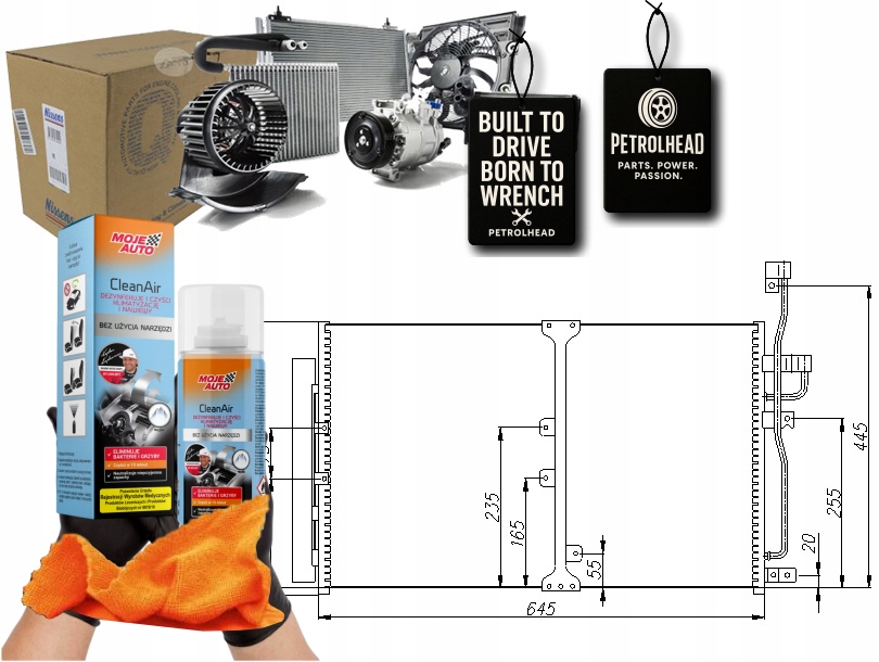 Kondenzátor Klimatizace Chevrolet Captiva Opel Anta #Petrolhead Pro+ Kit9