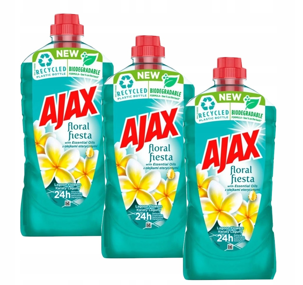 

Ajax Floral Płyn mycia podłóg kafelków Laguna 3 L