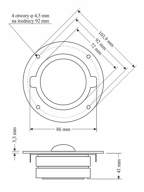 STX T.10.250.8.PCX wysokotonowy Model T.10.250.8.PCX