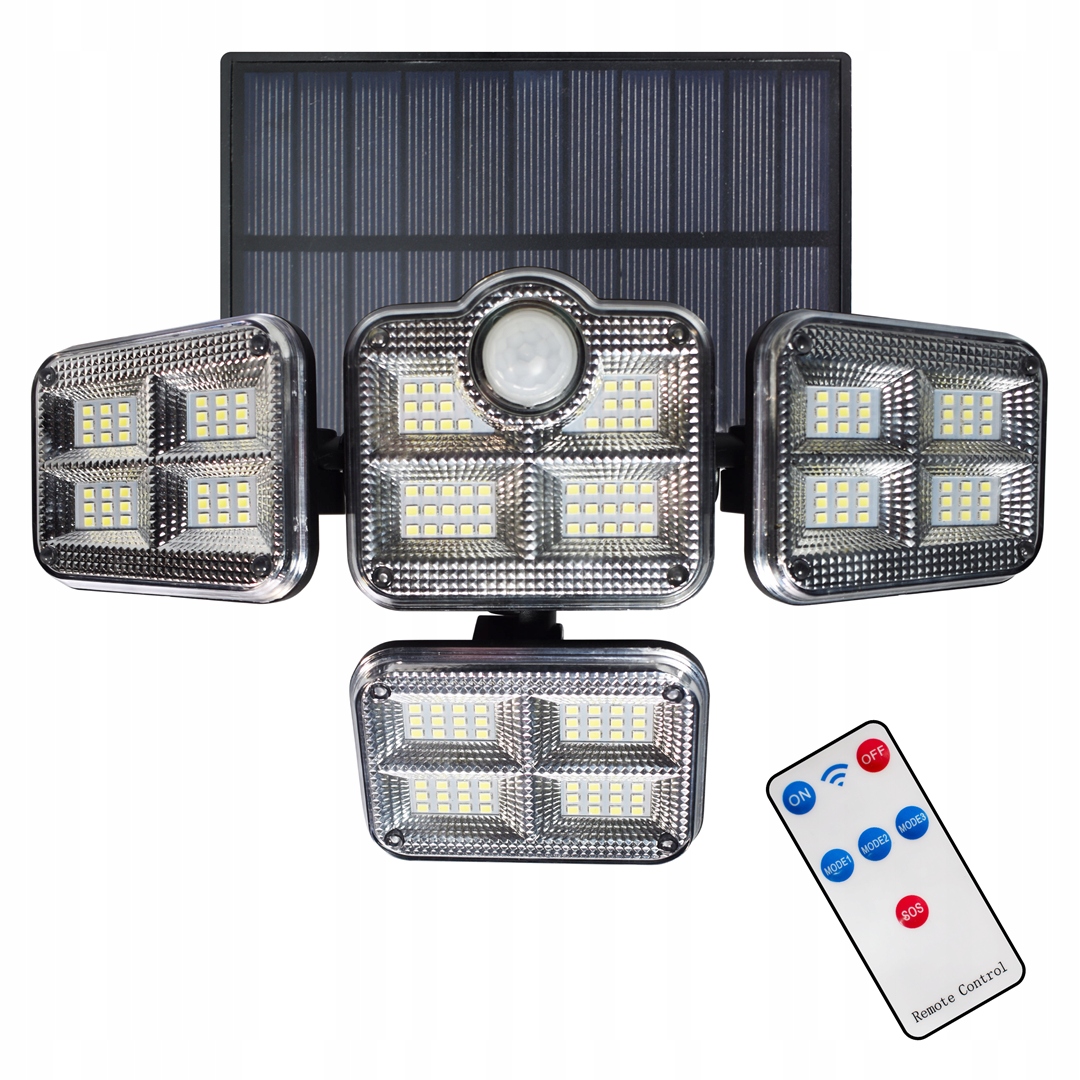 EKO9153 Čtyřnásobný solární Led zářič 30W 400lm Flexi Eko-light
