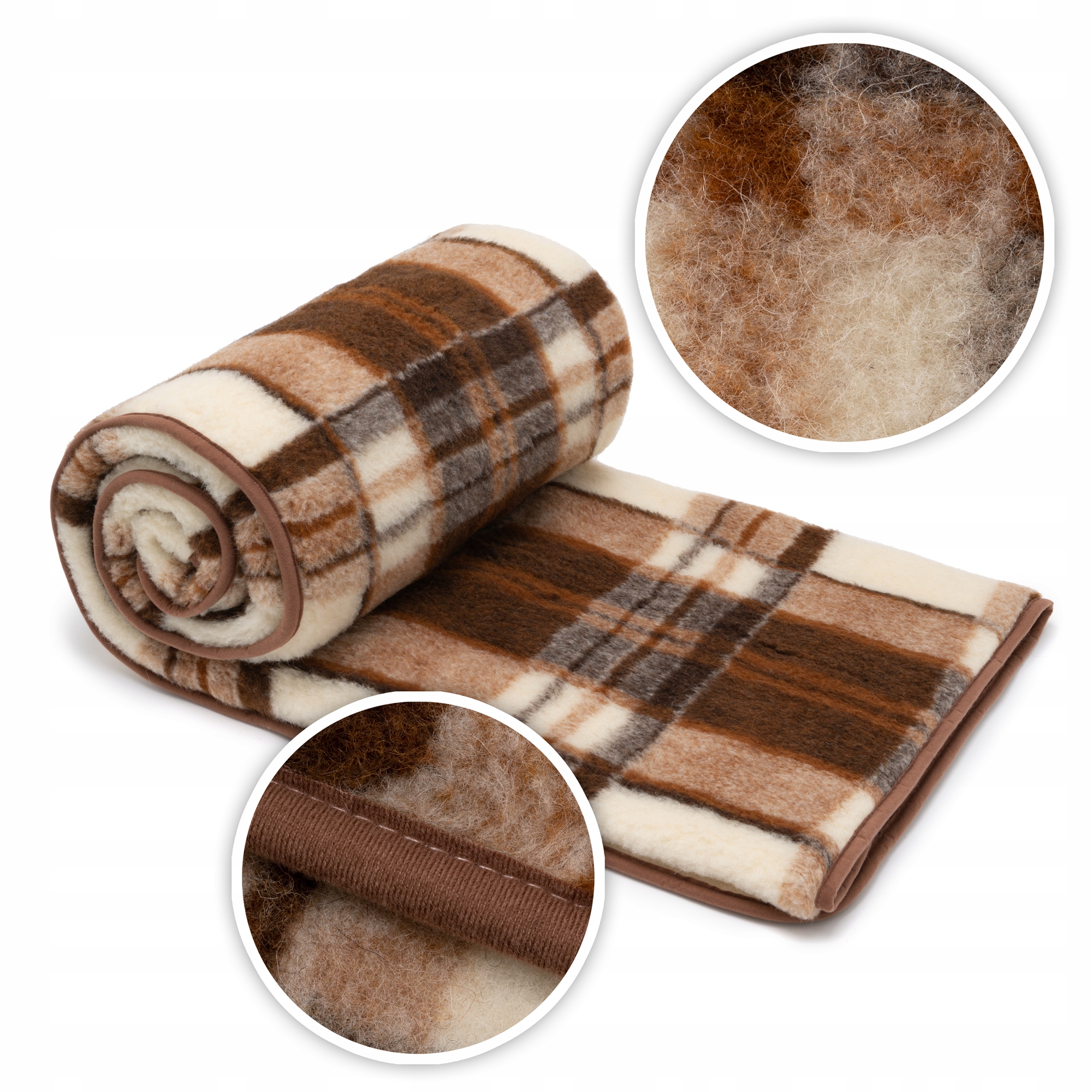 KOC WEŁNIANY 180x200 WEŁNA 100% MERYNOS AUSTRALIJS