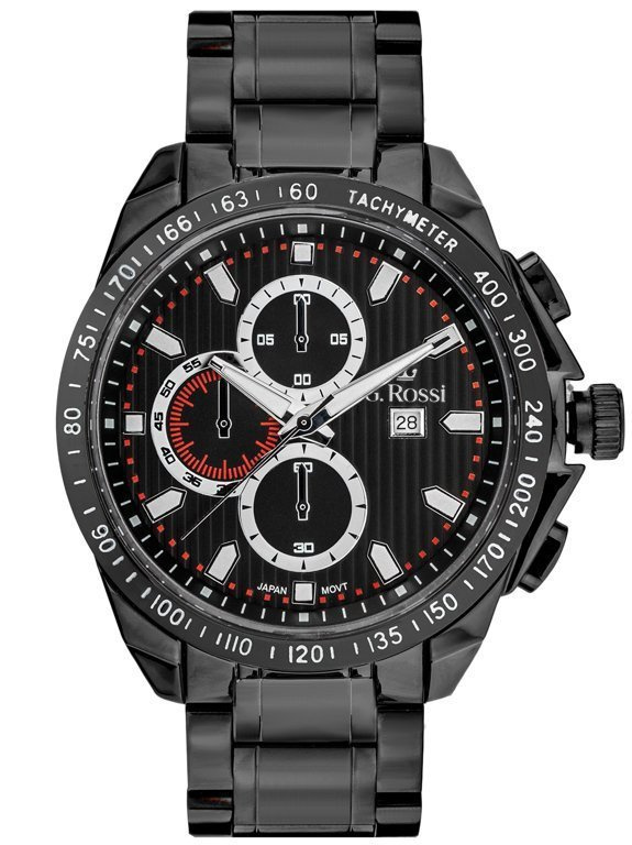Pánské Hodinky G. Rossi Blues černá Box Gravírování