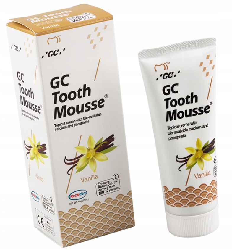 Gc Tooth Mousse 35 ml Wanilia Płynne Szkliwo Usa