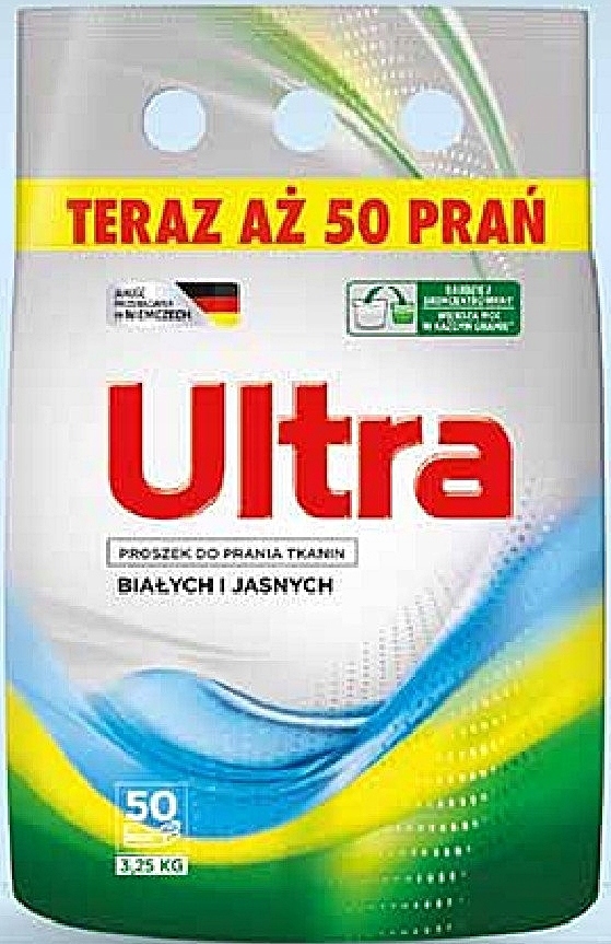 

Ultra Proszek do prania tkanin Jasnych 3,25kg 50pr