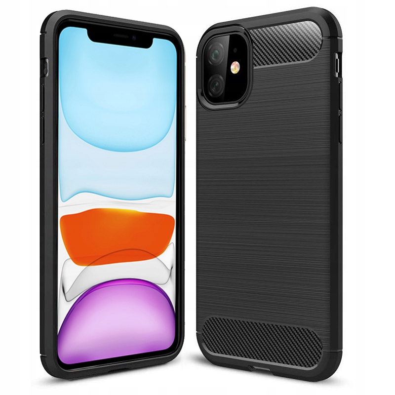 

Etui Pancerne Karbon Case Do Iphone 11 Szkło