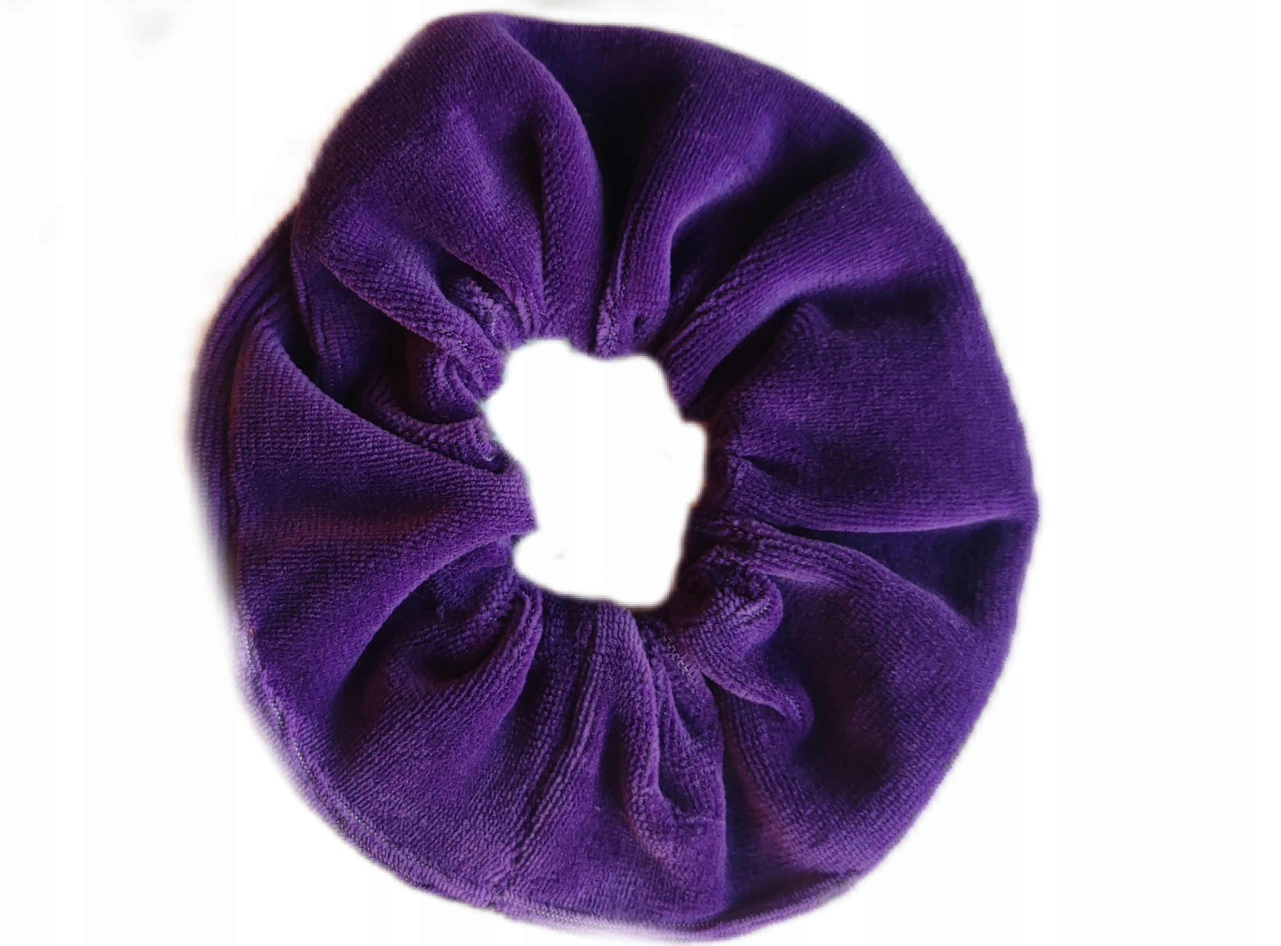 

Gumka Scrunchie do włosów Ciemny Fiolet welurowa