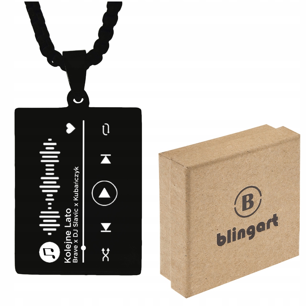 

Nieśmiertelnik z Grawerem Twoja Piosenka prezent