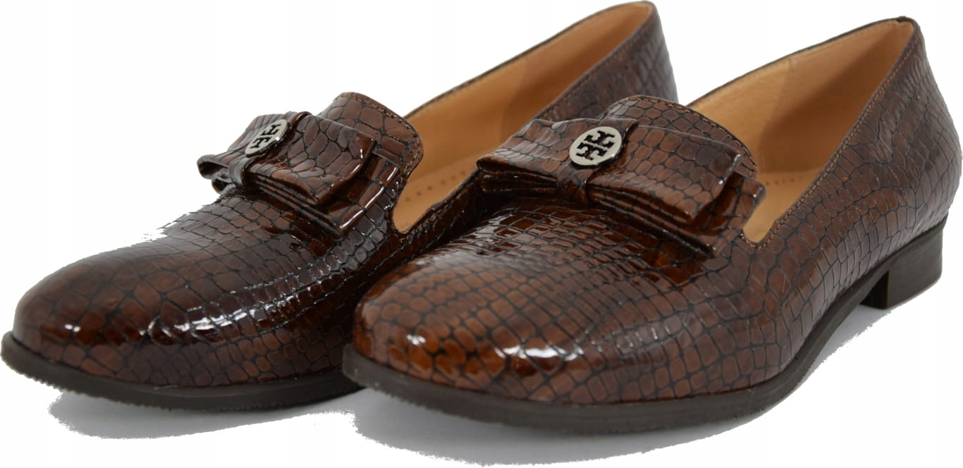 MOKASYNY DAMSKIE ELEGANCKIE MODNE BUTY BRĄZ 452 37 Kod producenta 452