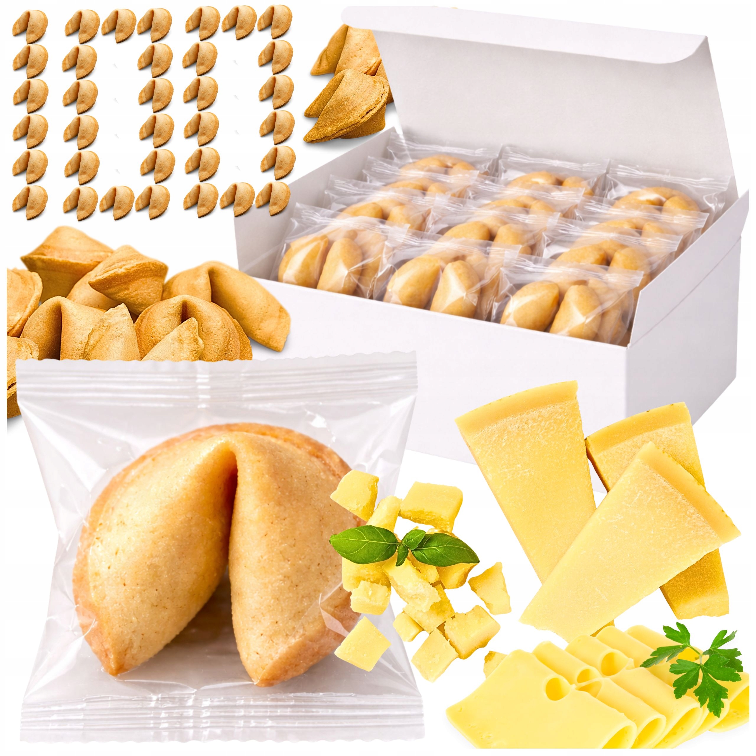 Ciasteczka z Wróżbą Serowe Podziękowanie Gości Gift Upominek x100