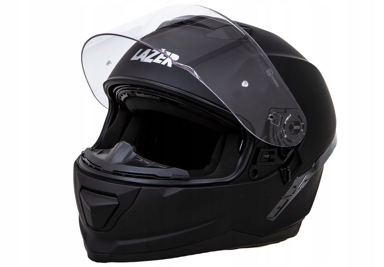 KASK MOTOCYKLOWY LAZER RAFALE SR XL MATOWY BLENDA Cechy wizjera wzmocniona odporność na zarysowania zintegrowana blenda przeciwsłoneczna