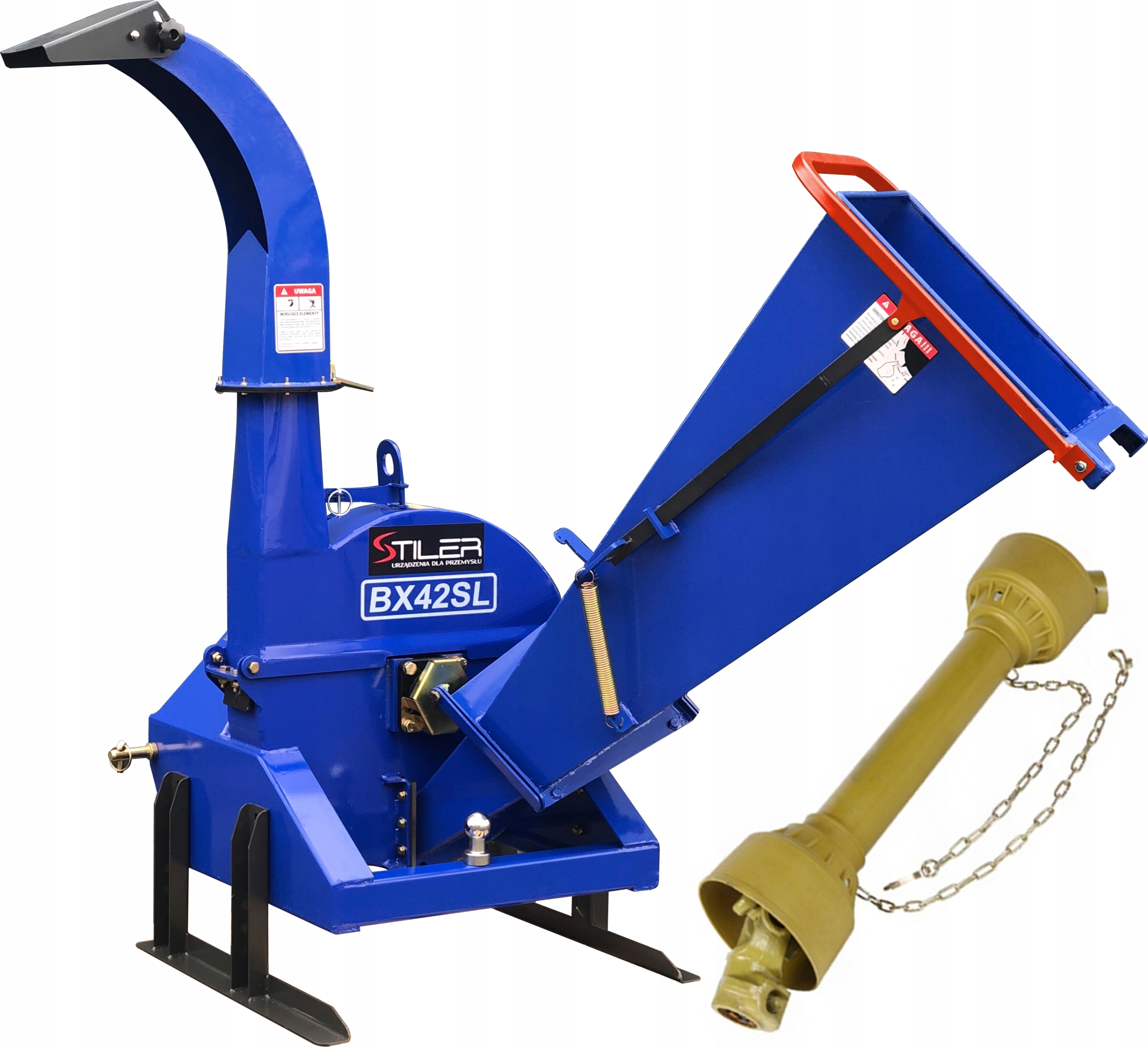 Silný Traktorový Kotoučový Štěpkovač Na Větve Dřeva Stiler BX42 Hák, Wom