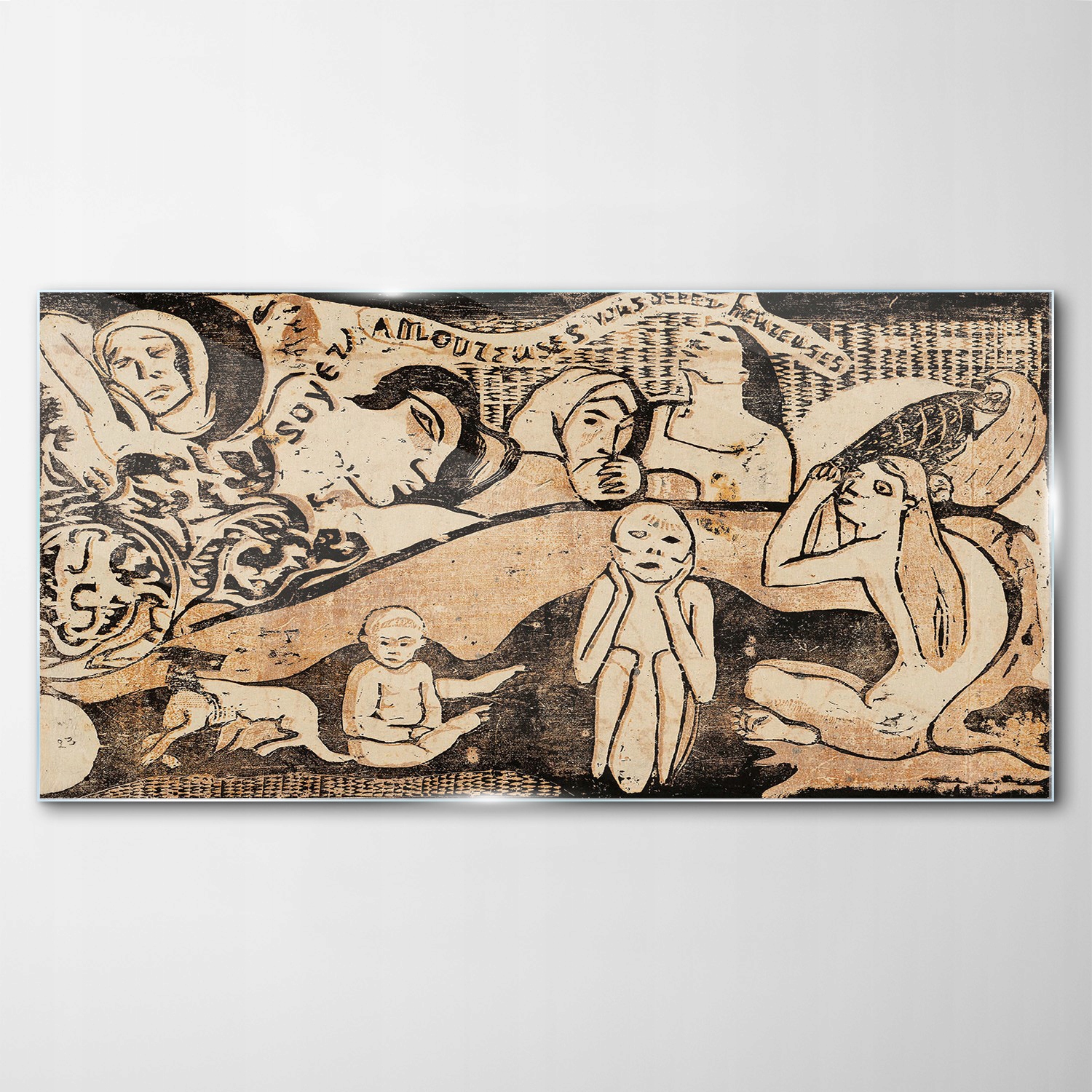 

Obraz szklany z nadrukiem Postacie Gauguin 140x70