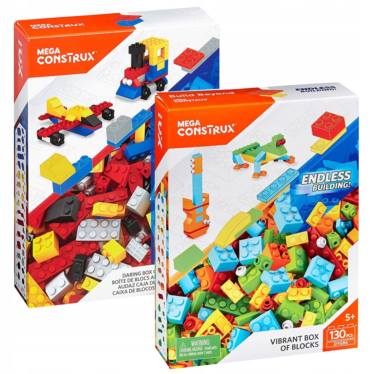 mega construx vibrant box 130pcs dyg86 klocki