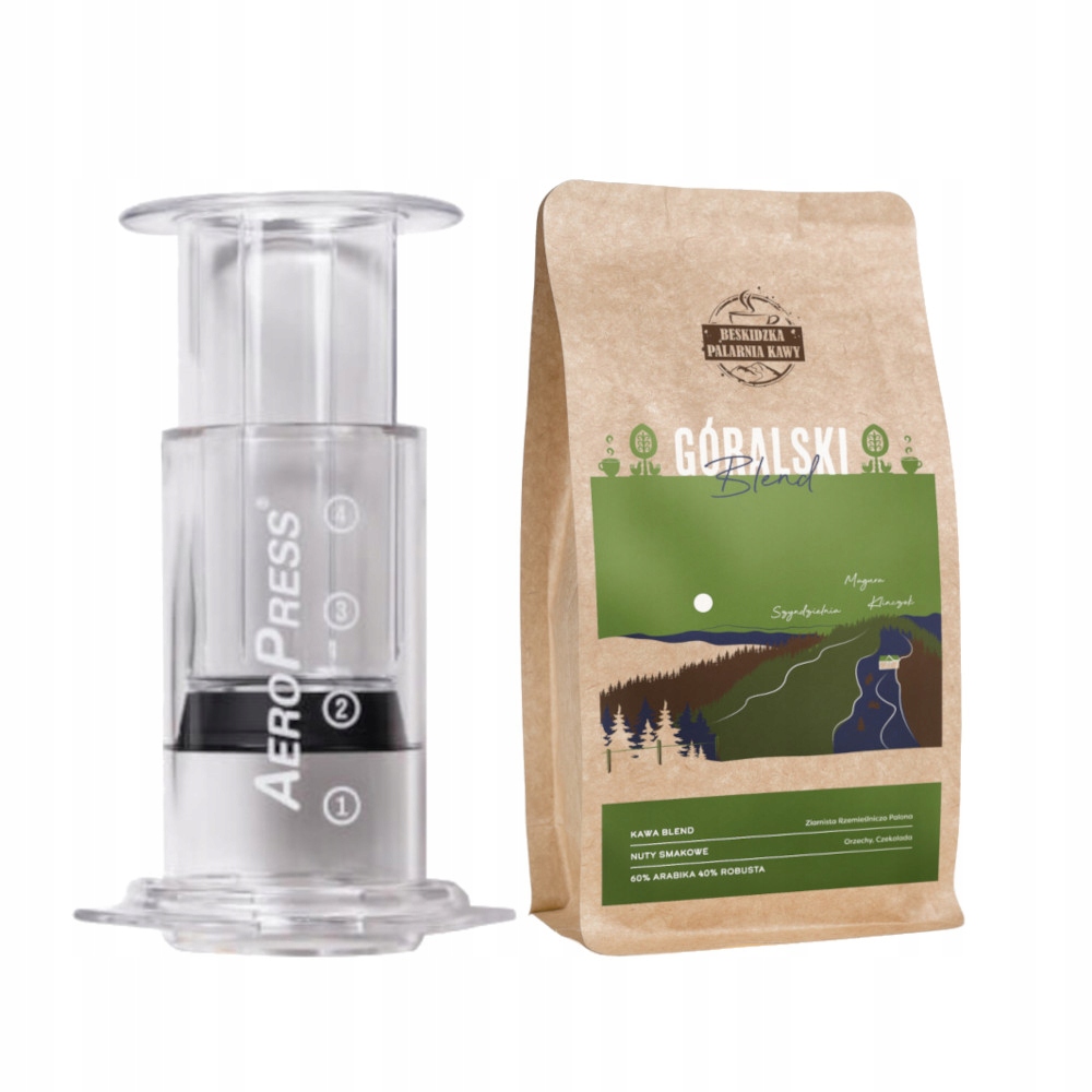 Aeropress Clear Kávovar Káva Zrnková Horská Blend 250 g