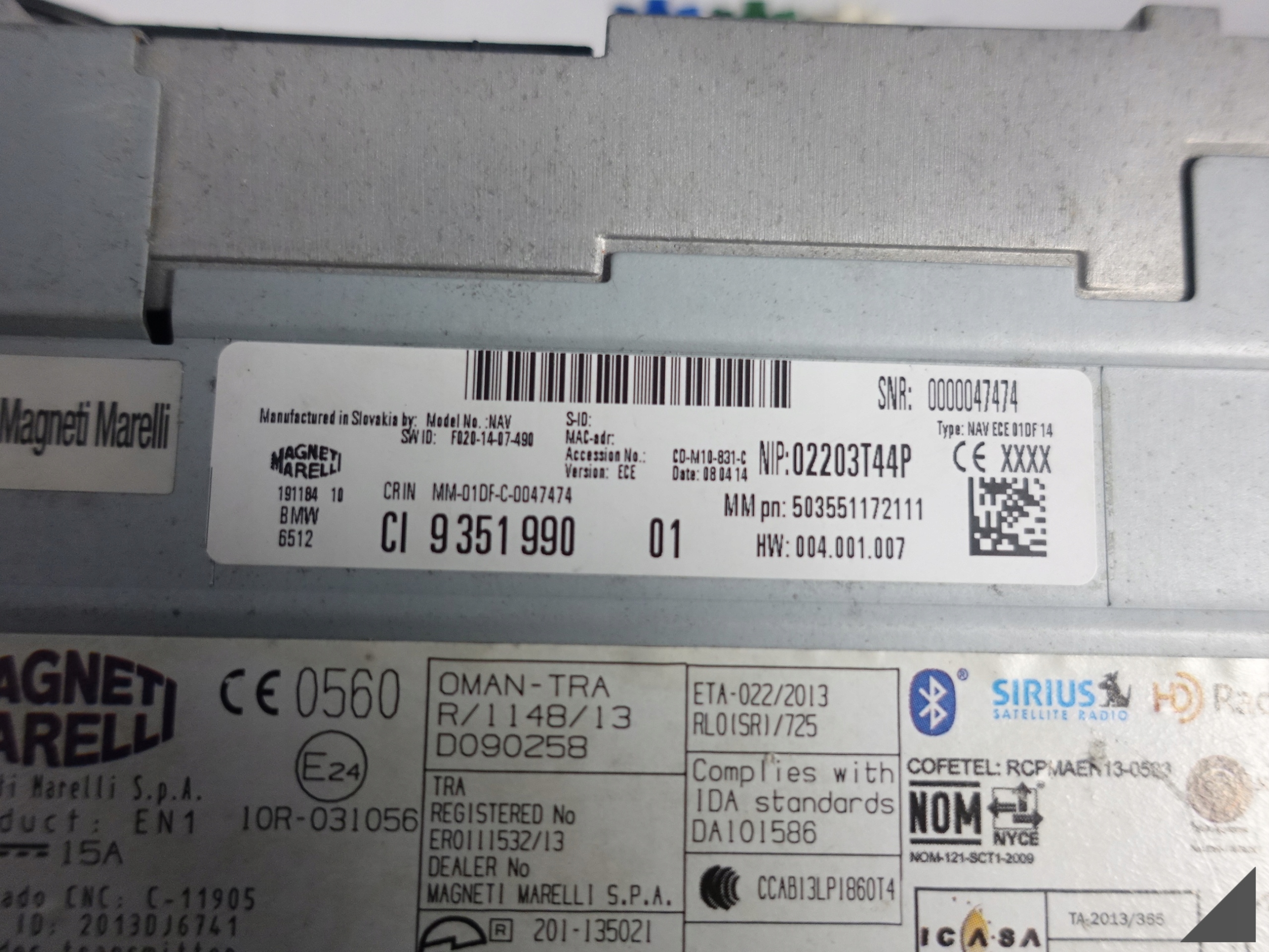 BMW 2 F45 ACTIVE TOURER player CD BLUETOOTH RADIO ECE 9351990