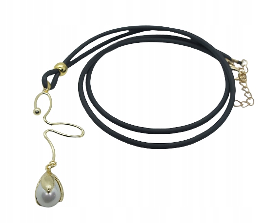 

Naszyjnik długi zawieszka złota Perła