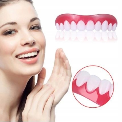 Наложение на зубы искусственные зубы