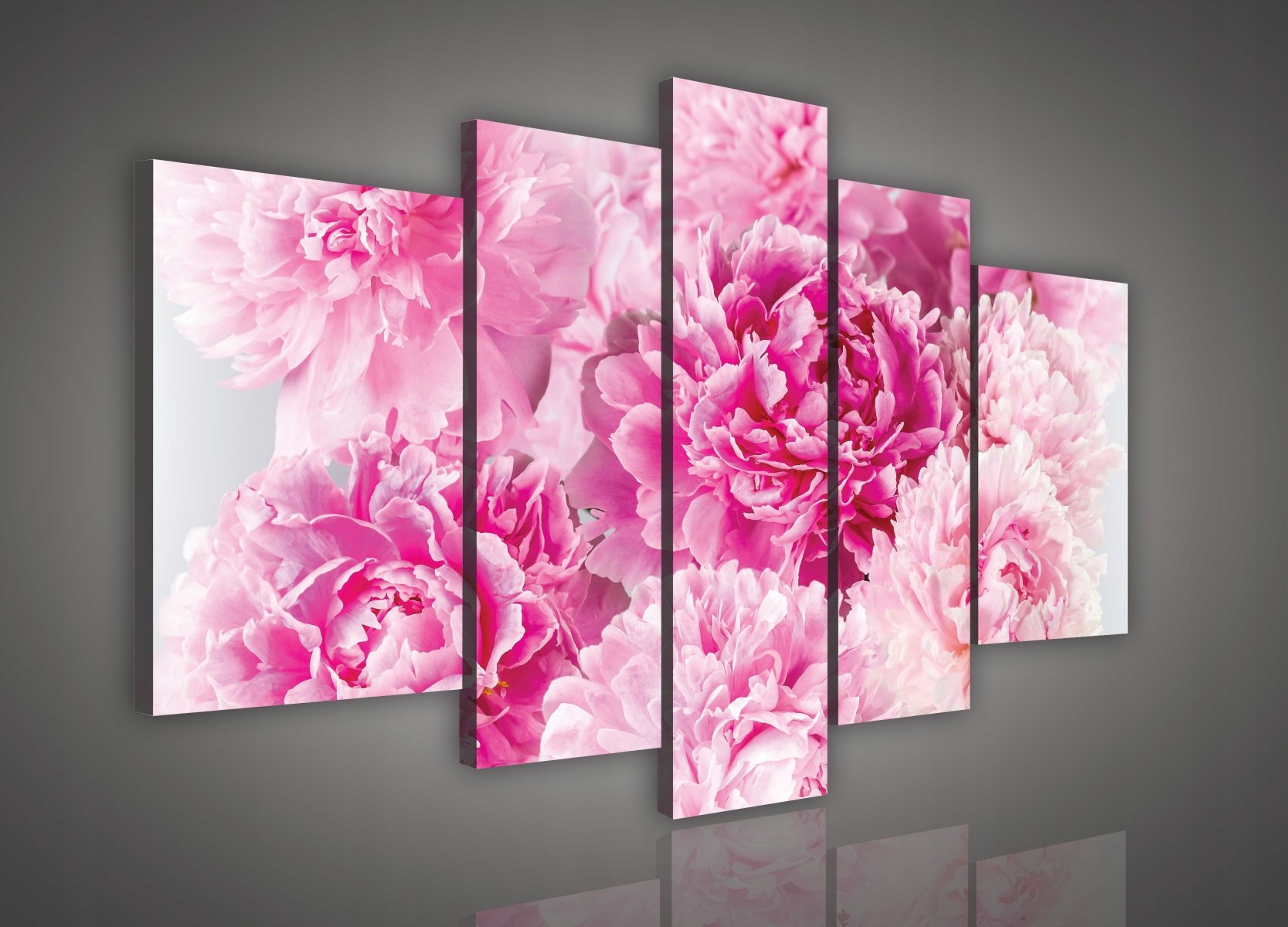 Obraz Na Plátně Set Pivoňky do obývacího pokoje 170x100