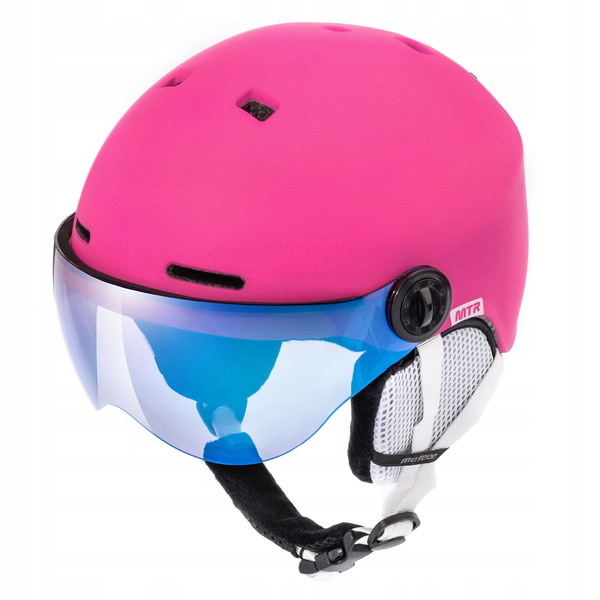 

Kask Narciarski Z Szybą Meteor Falven różowy 58-61