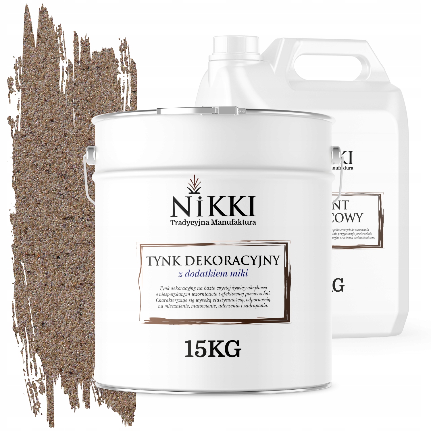 Dekoračná Omietka Vonkajšia/vnútorná 15KG Bronz Medený Peľ D811 Základný Náter