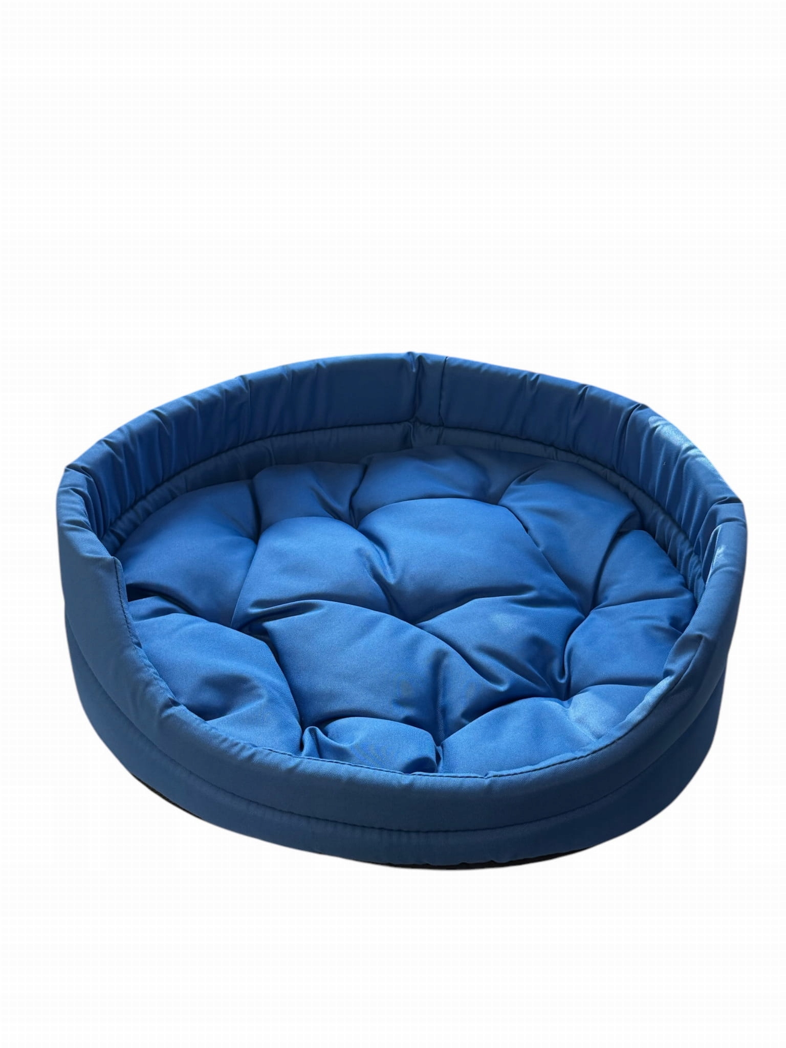 Oválná lehátka SandipetS Doggy velikost 5 (67 cm x 59 cm x 18 cm), modrá, s p