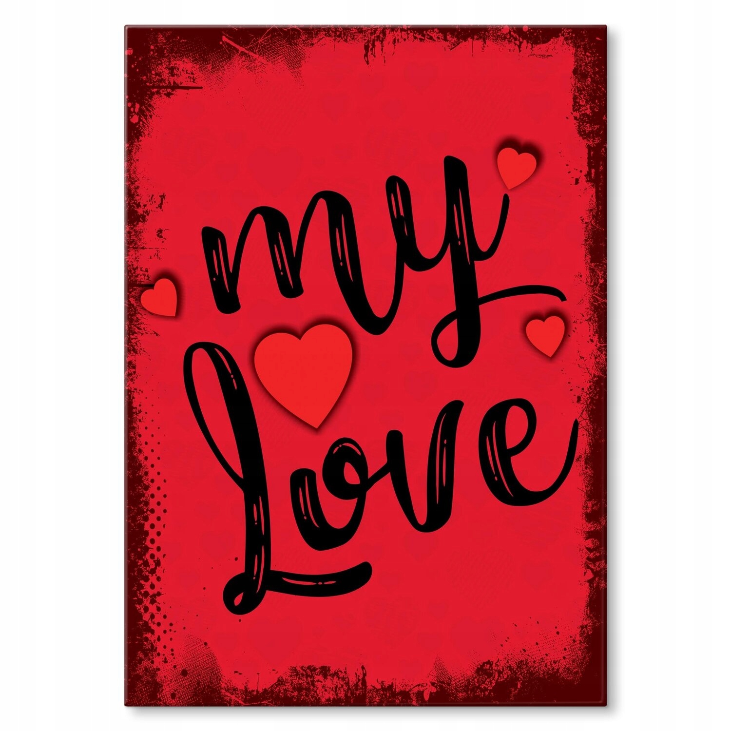 Kovový plakát My love Szyld Plech 30 x 42 cm Dárek