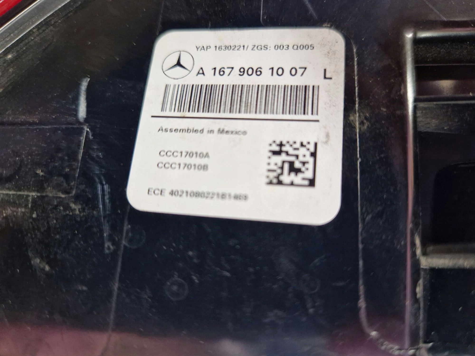 light rear left LED MERCEDES GLE II W167 2019R->