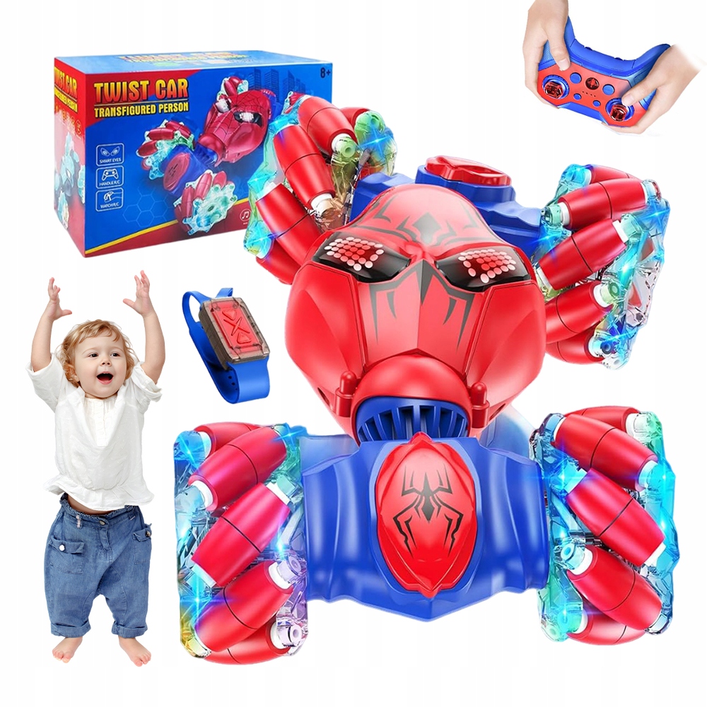 Rc Auto Spider Se Světelnými Efekty 2.4GHZ Skvělý dárek