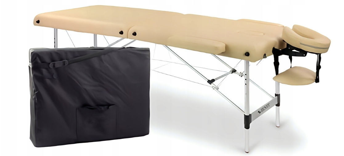 ZENET Aluminium-Massageliege, klappbar, verstellbar, professionell, mit Bezug